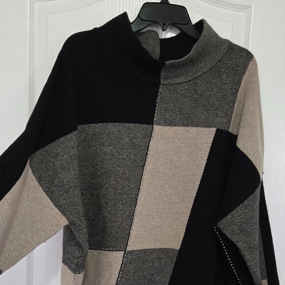 Joseph Ribkoff Color Block Asymmetrical Sweater - Picture 5 of 6